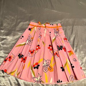 Miss Me Los Angeles Cotton Pleated Skirt